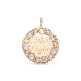 Large Circle Charm - Elisa Solomon Jewelry at Elisa Solomon
