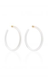 Large Jelly Lucite Hoop Earrings at Moda Operandi