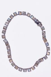 Large Tile Rivire Necklace - Faceted Labradorites Nak Armstrong at Nak Armstrong