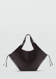 Large double-handle handbag with buckles - Women MANGO USA at Mango