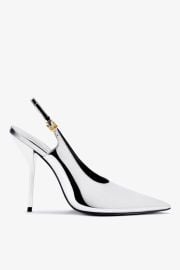 Larroud x Altuzarra Pump In Silver Specchio - Heels - Larroud Larroude at Larroude
