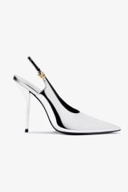 Larroud x Altuzarra Pump In Silver Specchio - Pumps - Larroud Larroude at Larroude