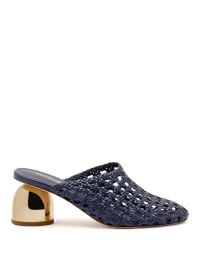 Larroude Shoes Larroud Dew Drop Macrame Mule Navy Blue Poshmark at Poshmark