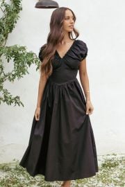 Larson Midi Dress - Black - Petal amp Pup USA at Petal + Pup