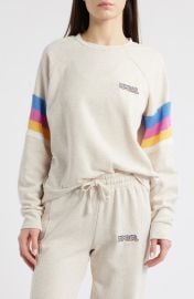 Las Dalias Cotton Blend Fleece Raglan Sweatshirt at Nordstrom