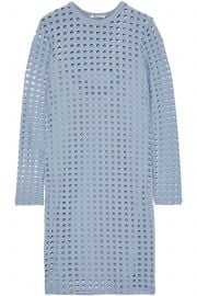 Laser-cut stretch-jersey mini dress at The Outnet