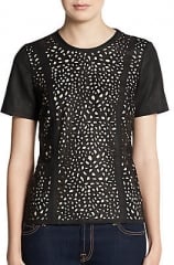 Laser cutout top at Saks Off 5th