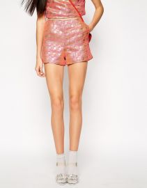 Lashes of London Geo Jacquard High Waist Short at Asos