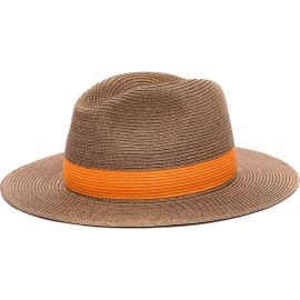 Lastelier Portofino orange trimmed straw hat at Nordstrom