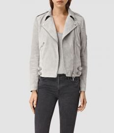 Latham Suede Biker Jacket at All Saints