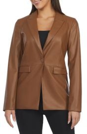 Laundry By Shelli Segal Faux Leather Blazer at Nordstrom Rack