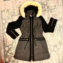 Laundry By Shelli Segal Jackets amp Coats Laundry By Shelli Segal Wool Blendfur Hooded Coat Poshmark at Poshmark