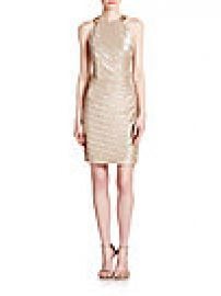 Laundry by Shelli Segal - Embellished Metallic Jersey Dress at Saks Fifth Avenue