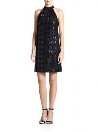 Laundry by Shelli Segal - Sequined Diamond-Lace Dress at Saks Fifth Avenue