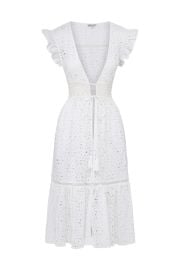 Lauren Lace-Trim Eyelet Cover-up Dress at Nordstrom