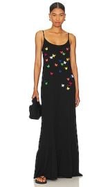 Lauren Moshi Beatrix Mini Butterflies Maxi Dress In Black at Revolve