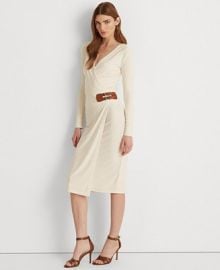 Lauren Ralph Lauren Buckled Jersey Dress - Macys at Macys