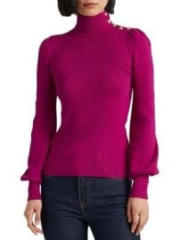 Lauren Ralph Lauren Button-Trim Mockneck Sweater TheBay at The Bay