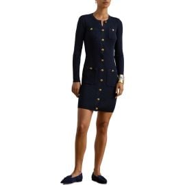 Lauren Ralph Lauren Chaynen Long Sleeve Rib Body-Con Minidress at Nordstrom