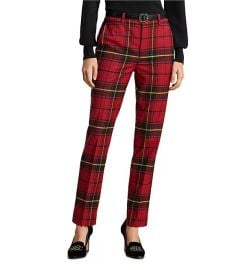 Lauren Ralph Lauren Checked Plaid Stretch Twill Cropped Pants Dillardx27s at Dillards