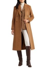 Lauren Ralph Lauren Double Breasted Wool Blend Reefer Coat at Nordstrom
