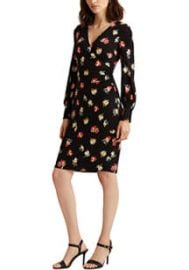 Lauren Ralph Lauren Floral Surplice Jersey Dress belk at Belk