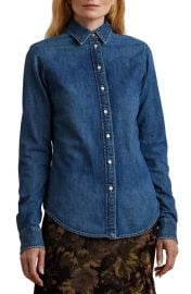 Lauren Ralph Lauren Jamelko Denim Button-Up Shirt at Nordstrom