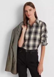 Lauren Ralph Lauren Plaid Cotton Twill Shirt at Belk