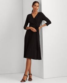 Lauren Ralph Lauren Surplice Jersey Dress - Macys at Macys