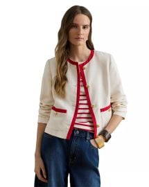 Lauren Ralph Lauren Two Tone Linen Blend Twill Blazer at Bloomingdales