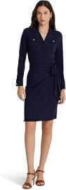 Lauren Ralph Lauren Womenx27s Stretch Jersey Wrap Dress at Womens Clothing store at Amazon