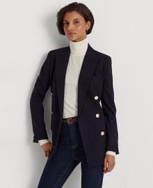 Lauren Ralph Lauren Wool Crepe Blazer Reviews - Jackets Blazers - Women - Macys at Macys