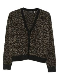 Lauren Ralph Lauren animal-patterned V-neck Cardigan Black at Farfetch