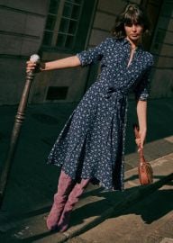 Lauretta Dress - Bandana blue - Viscose - Szane at Sezane