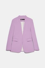  Lavender V-Neck Blazer by Zara at Zara