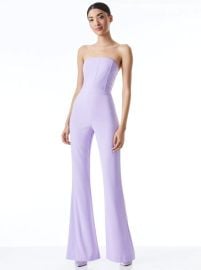 Lavera Jumpsuit In Lavender  Alice And Olivia at Alice + Olivia