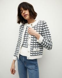 Lavigne Cotton Sweater Jacket at Veronica Beard