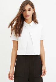 Layered Boxy Collared Top  Forever 21 - 2000156283 at Forever 21