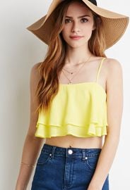 Layered Cami Crop Top  Forever 21 - 2000054365 at Forever 21