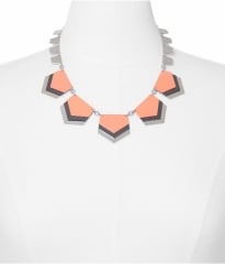 Layered Chevron Necklace in Orange at Express