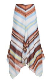 Layered Chiffon Handkerchief Midi Skirt at Moda Operandi