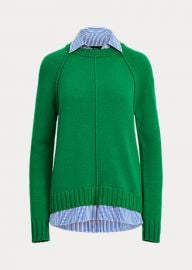 Layered Cotton Sweater at Ralph Lauren