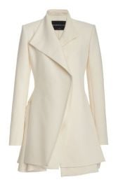 Layered Wool-Silk Mini Blazer Dress By Brandon Maxwell at Moda Operandi