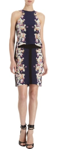 Layered floral tank dress by ICB at Barneys