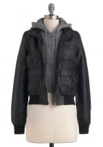 Layered hoodie jacket at Modcloth