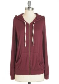 Layers Well with Others Hoodie in Burgundy at ModCloth