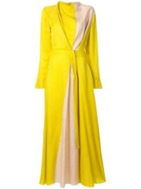 Layeur Contrast Panel Long Dress - Farfetch at Farfetch