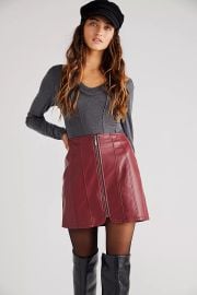 Layla Vegan Mini Skirt at Free People