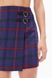 Lazy Oaf Plaid Wrap Skirt at Urban Outfitters