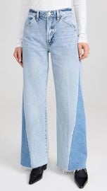 Le Baggy Palazzo Outseam Insert Jeans at Amazon